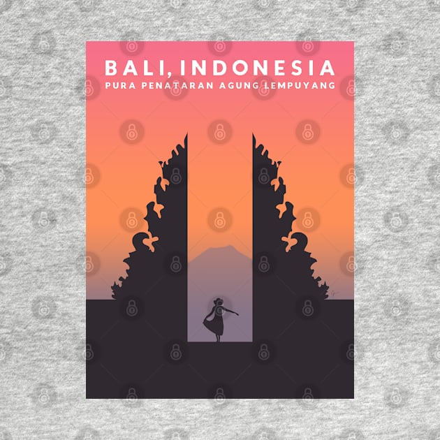 Bali Temple, Indonesia, Pura Penataran Agung Lempuyang Travel Poster by lymancreativeco